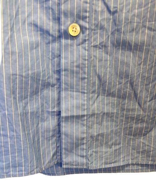 AURALEE（オーラリー）AURALEE (オーラリー) SUVIN HIGH COUNT CLOTH STRIPE HALF SLEEVED SHIRT ブルー サイズ:3の古着・服飾アイテム