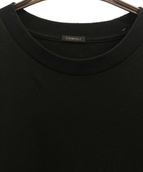 COMOLI（コモリ）COMOLI (コモリ) コットンジャージ 半袖Tシャツ ブラック サイズ:3の古着・服飾アイテム