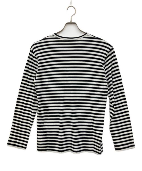 PLAY COMME des GARCONS（プレイコムデギャルソン）PLAY COMME des GARCONS (プレイコムデギャルソン) ボーダーカットソー ホワイト サイズ:SIZE Lの古着・服飾アイテム