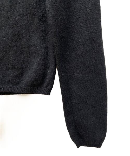 PRADA（プラダ）PRADA (プラダ) クルーネックカシミヤニット ブラック サイズ:40の古着・服飾アイテム