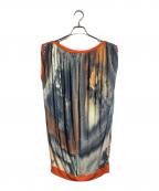 Jean Paul GAULTIERジャンポールゴルチェ）の古着「ノースリーブワンピース/Sleeveless dress」｜ブラック×オレンジ
