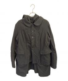BLACK COMME des GARCONS（ブラックコムデギャルソン）の古着「ポリ縮絨ドッキングジャケット」｜ブラック