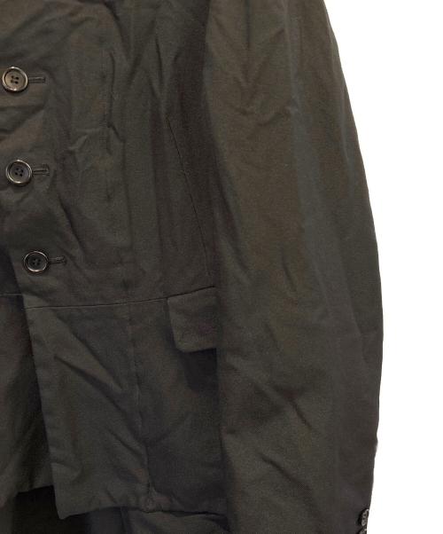 BLACK COMME des GARCONS（ブラックコムデギャルソン）BLACK COMME des GARCONS (ブラックコムデギャルソン) ポリ縮絨ドッキングジャケット ブラック サイズ:Mの古着・服飾アイテム