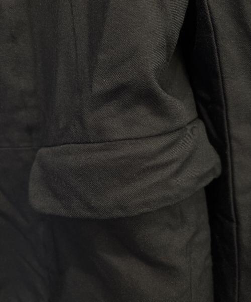 BLACK COMME des GARCONS（ブラックコムデギャルソン）BLACK COMME des GARCONS (ブラックコムデギャルソン) ポリ縮絨ドッキングジャケット ブラック サイズ:Mの古着・服飾アイテム