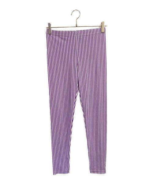 COMME des GARCONS HOMME PLUS（コムデギャルソンオムプリュス）COMME des GARCONS HOMME PLUS (コムデギャルソンオムプリュス) レギンス パープル×ホワイト サイズ:Sの古着・服飾アイテム