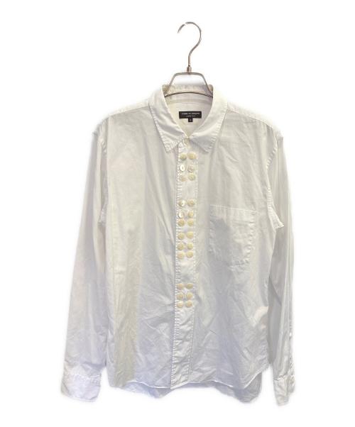 COMME des GARCONS HOMME PLUS（コムデギャルソンオムプリュス）COMME des GARCONS HOMME PLUS (コムデギャルソンオムプリュス) マルチボタンシャツ ホワイト サイズ:Sの古着・服飾アイテム