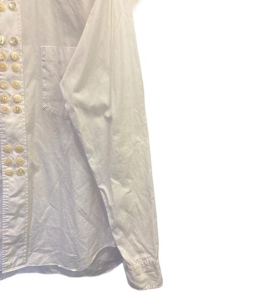 COMME des GARCONS HOMME PLUS（コムデギャルソンオムプリュス）COMME des GARCONS HOMME PLUS (コムデギャルソンオムプリュス) マルチボタンシャツ ホワイト サイズ:Sの古着・服飾アイテム
