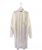 COMME des GARCONS HOMME PLUSコムデギャルソンオムプリュス）の古着「BEDELGEUSE/ロングシャツ」｜ホワイト