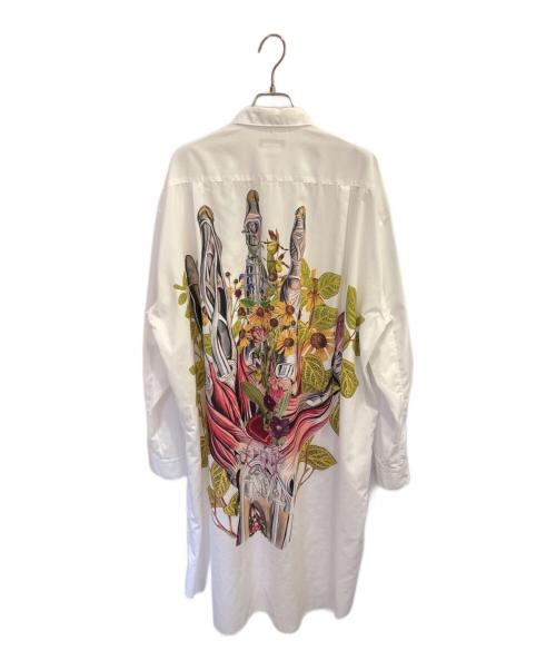 COMME des GARCONS HOMME PLUS（コムデギャルソンオムプリュス）COMME des GARCONS HOMME PLUS (コムデギャルソンオムプリュス) BEDELGEUSE/ロングシャツ ホワイト サイズ:Sの古着・服飾アイテム