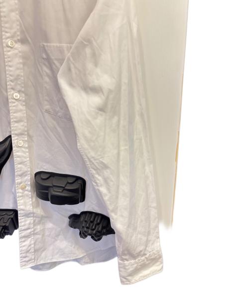 COMME des GARCONS HOMME PLUS（コムデギャルソンオムプリュス）COMME des GARCONS HOMME PLUS (コムデギャルソンオムプリュス) おもちゃシャツ ホワイト×ブラック サイズ:Sの古着・服飾アイテム