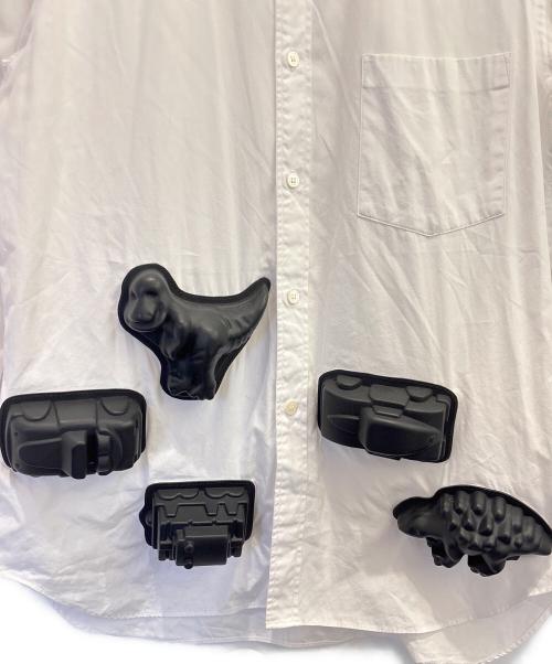 COMME des GARCONS HOMME PLUS（コムデギャルソンオムプリュス）COMME des GARCONS HOMME PLUS (コムデギャルソンオムプリュス) おもちゃシャツ ホワイト×ブラック サイズ:Sの古着・服飾アイテム