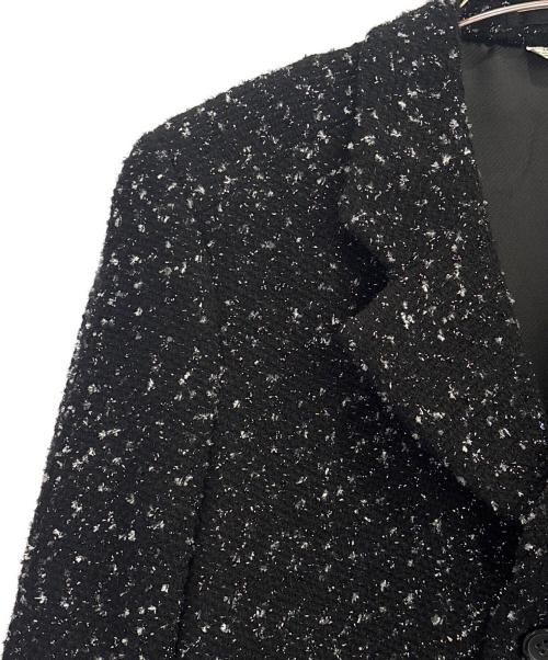 COMME des GARCONS HOMME PLUS（コムデギャルソンオムプリュス）COMME des GARCONS HOMME PLUS (コムデギャルソンオムプリュス) ジャガード捻れロングジャケット ブラック サイズ:XSの古着・服飾アイテム
