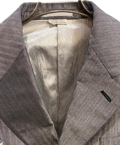 COMME des GARCONS HOMME PLUS（コムデギャルソンオムプリュス）COMME des GARCONS HOMME PLUS (コムデギャルソンオムプリュス) メタルアウトロー2B再構築ジャケット シルバー サイズ:Sの古着・服飾アイテム