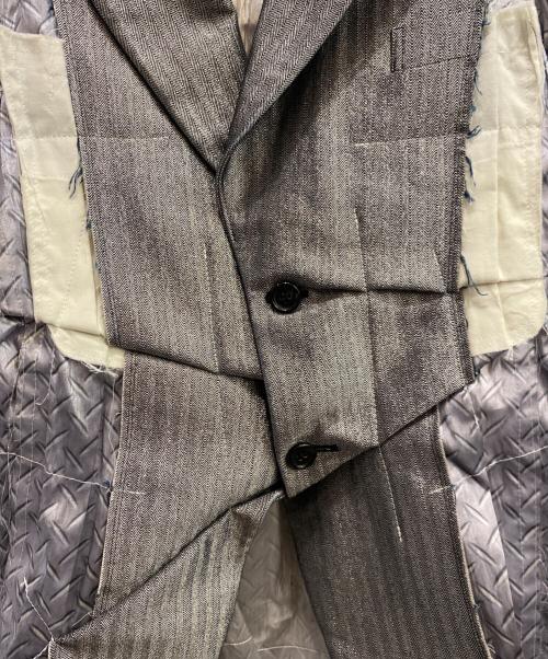 COMME des GARCONS HOMME PLUS（コムデギャルソンオムプリュス）COMME des GARCONS HOMME PLUS (コムデギャルソンオムプリュス) メタルアウトロー2B再構築ジャケット シルバー サイズ:Sの古着・服飾アイテム
