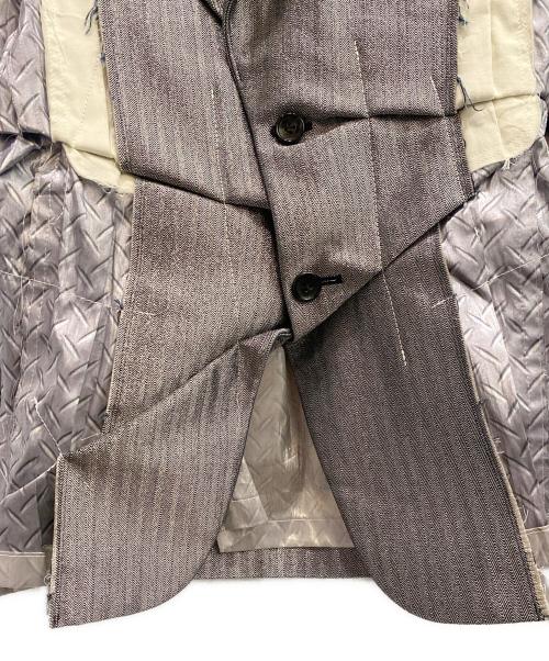 COMME des GARCONS HOMME PLUS（コムデギャルソンオムプリュス）COMME des GARCONS HOMME PLUS (コムデギャルソンオムプリュス) メタルアウトロー2B再構築ジャケット シルバー サイズ:Sの古着・服飾アイテム