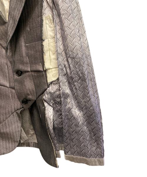 COMME des GARCONS HOMME PLUS（コムデギャルソンオムプリュス）COMME des GARCONS HOMME PLUS (コムデギャルソンオムプリュス) メタルアウトロー2B再構築ジャケット シルバー サイズ:Sの古着・服飾アイテム