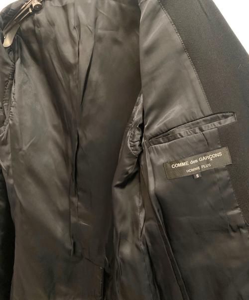 COMME des GARCONS HOMME PLUS（コムデギャルソンオムプリュス）COMME des GARCONS HOMME PLUS (コムデギャルソンオムプリュス) ドッキング4Bジャケット ブラック×パープル サイズ:Sの古着・服飾アイテム