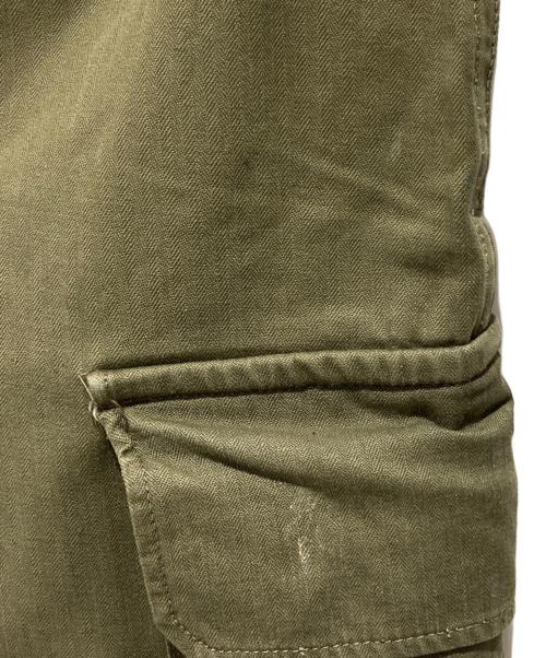 French Army（フランス軍）French Army (フランス軍) M-47 カーゴパンツ オリーブ サイズ:21の古着・服飾アイテム