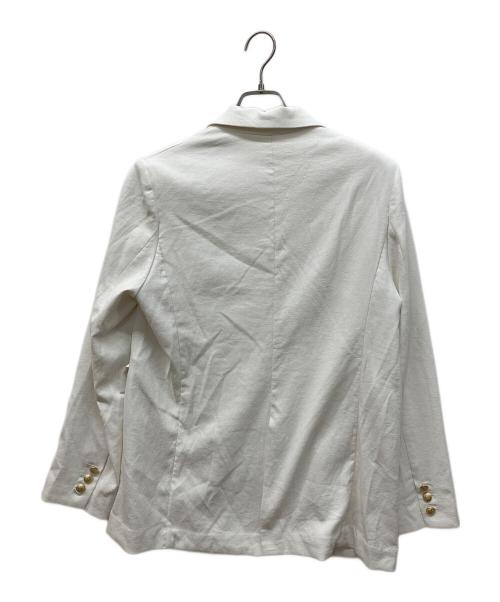 LOUNIE（ルーニー）LOUNIE (ルーニー) ダブルブレストジャケット ホワイト サイズ:40の古着・服飾アイテム