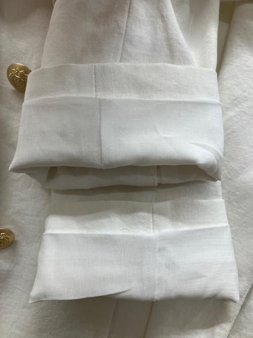 LOUNIE（ルーニー）LOUNIE (ルーニー) ダブルブレストジャケット ホワイト サイズ:40の古着・服飾アイテム