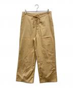 AURALEEオーラリー）の古着「WASHED FINX TWILL EASY WIDE PANTS」｜ベージュ