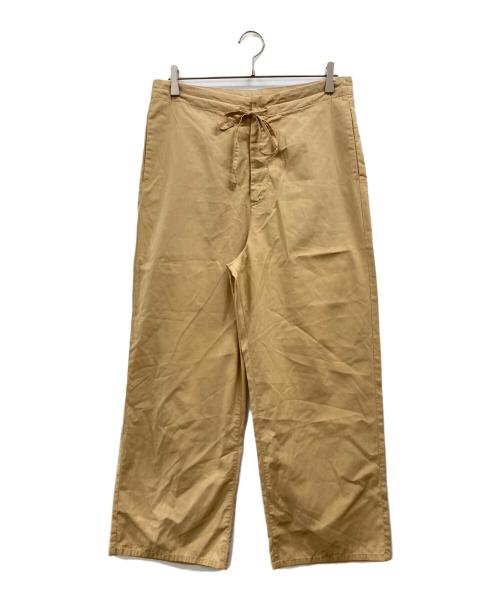 AURALEE（オーラリー）AURALEE (オーラリー) WASHED FINX TWILL EASY WIDE PANTS ベージュ サイズ:1の古着・服飾アイテム