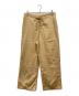 AURALEE（オーラリー）の古着「WASHED FINX TWILL EASY WIDE PANTS」｜ベージュ