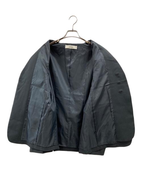 anuke（アンヌーク）anuke (アンヌーク) Collarless Over Jacket グレー サイズ:36の古着・服飾アイテム