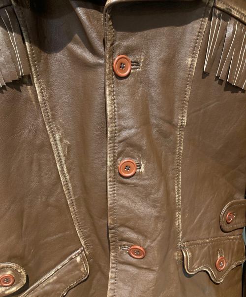 Schott（ショット）Schott (ショット) レザージャケット ブラウン サイズ:Ｌの古着・服飾アイテム