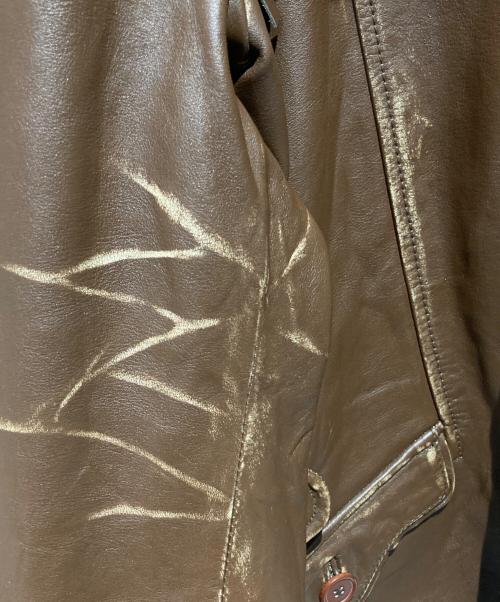 Schott（ショット）Schott (ショット) レザージャケット ブラウン サイズ:Ｌの古着・服飾アイテム