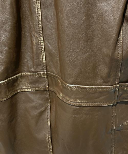 Schott（ショット）Schott (ショット) レザージャケット ブラウン サイズ:Ｌの古着・服飾アイテム