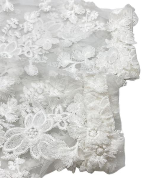 LAYAS（レイヤーズ）LAYAS (レイヤーズ) LACE JQD FOODIE/レースジャカードフーディー ホワイト サイズ:Fの古着・服飾アイテム