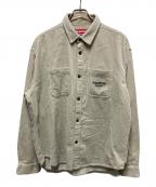 SUPREMEシュプリーム）の古着「Wide Wale Corduroy Snap Shirt」｜グレー