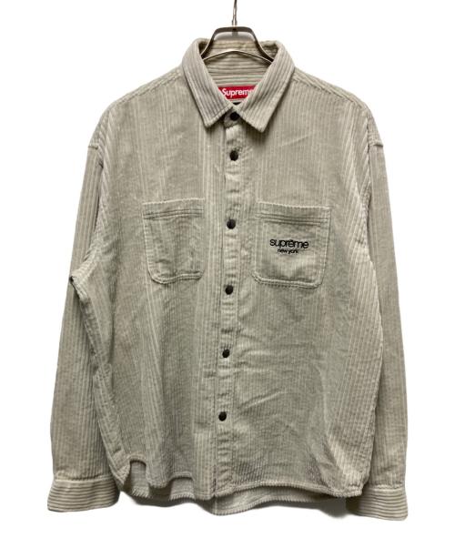 SUPREME（シュプリーム）SUPREME (シュプリーム) Wide Wale Corduroy Snap Shirt グレー サイズ:Mの古着・服飾アイテム