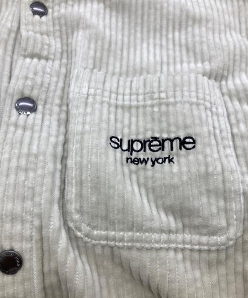 SUPREME（シュプリーム）SUPREME (シュプリーム) Wide Wale Corduroy Snap Shirt グレー サイズ:Mの古着・服飾アイテム