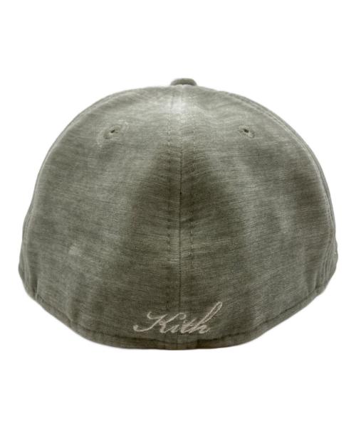KITH（キス）KITH (キス) New Era (ニューエラ) The New York Mets Chenille 59Fifty Fitted/ニューヨーク・メッツ シェニール 59FIFTY フィッテッドキャップ グレー サイズ:7 3/8の古着・服飾アイテム