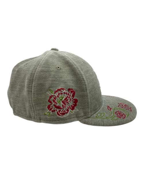 KITH（キス）KITH (キス) New Era (ニューエラ) The New York Mets Chenille 59Fifty Fitted/ニューヨーク・メッツ シェニール 59FIFTY フィッテッドキャップ グレー サイズ:7 3/8の古着・服飾アイテム