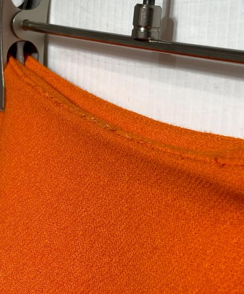 MIU MIU（ミュウミュウ）MIU MIU (ミュウミュウ) フレアプリーツミニスカート/Flared pleated mini skirt オレンジ サイズ:38の古着・服飾アイテム