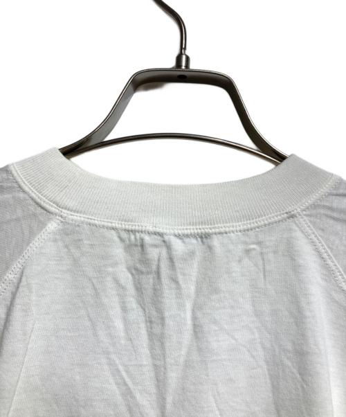 MIU MIU（ミュウミュウ）MIU MIU (ミュウミュウ) スリットロングスリーブTシャツ/Slit Long-Sleeve T-Shirt ホワイト サイズ:XSの古着・服飾アイテム