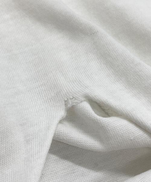 MIU MIU（ミュウミュウ）MIU MIU (ミュウミュウ) スリットロングスリーブTシャツ/Slit Long-Sleeve T-Shirt ホワイト サイズ:XSの古着・服飾アイテム