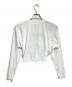 MIU MIU (ミュウミュウ) スリットロングスリーブTシャツ/Slit Long-Sleeve T-Shirt ホワイト サイズ:XS：25000円