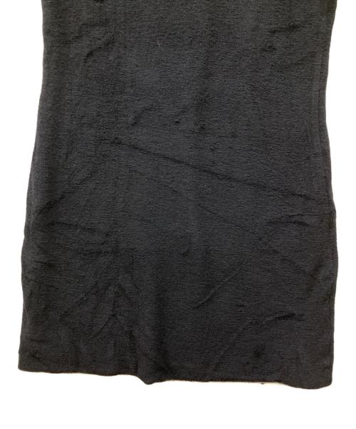 AURALEE（オーラリー）AURALEE (オーラリー) WASHABLE WOOL PILE MINI DRESS ブラックの古着・服飾アイテム
