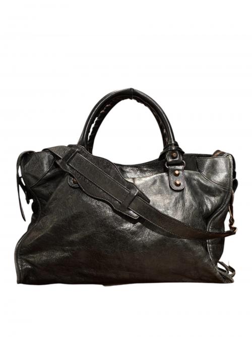 BALENCIAGA（バレンシアガ）BALENCIAGA (バレンシアガ) ザ・シティ エディターズバッグ 115748 ブラックの古着・服飾アイテム
