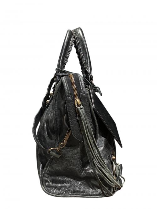 BALENCIAGA（バレンシアガ）BALENCIAGA (バレンシアガ) ザ・シティ エディターズバッグ 115748 ブラックの古着・服飾アイテム
