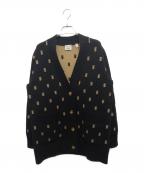BURBERRYバーバリー）の古着「TBロゴニットカーディガン」｜ブラック