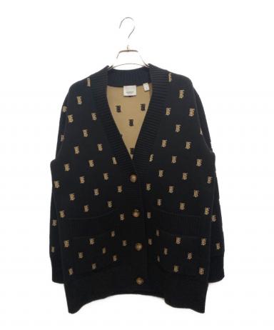 Burberry ロゴ スウェット カーディガン 90年台 アメリカ製 中古・古着通販】BURBERRY (バーバリー) TBロゴニットカーディガン