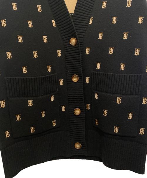 BURBERRY（バーバリー）BURBERRY (バーバリー) TBロゴニットカーディガン ブラック サイズ:Sの古着・服飾アイテム