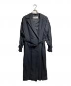 ADOREアドーア）の古着「コットンツイルロングコート/Cotton Twill Long Coat」｜ブラック