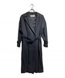 ADORE（アドーア）の古着「コットンツイルロングコート/Cotton Twill Long Coat」｜ブラック