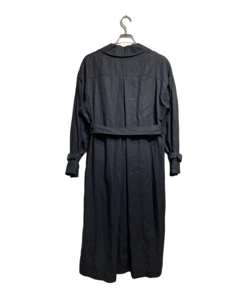 ADORE（アドーア）ADORE (アドーア) コットンツイルロングコート/Cotton Twill Long Coat ブラック サイズ:36の古着・服飾アイテム